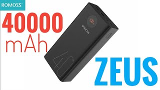 ROMOSS PEA40 Zeus 40000mAh Power Bank 18W Обзор и тест [upl. by Bridge]