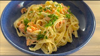 How to cook creamy salmon pasta like a proper Italian Easiest Smoked salmon pasta [upl. by Natica]