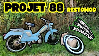 ON ATTAQUE LA 88 quot RESTOMODquot amp Colis MXS MOTOBECANE [upl. by Leibrag]