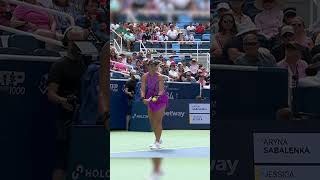 Aryna Sabalenkas Fiery Return Stuns Jessica Pegula  WTA Cincinnati [upl. by Fredenburg882]