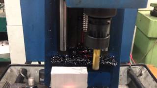 Retrofit Prolight 1000 CNC Milling machine Test 2 [upl. by Erdnuaed157]