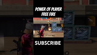 POWER OF PLAYER FREE FIRE shortsfeedtrendingfreefireindia goddangeryt3930 [upl. by Harraf]