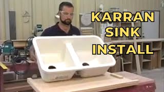 Karran Solid Surface Sink Installation in a Laminate Countertop [upl. by Isyak474]