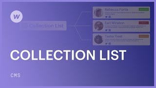 Designing with Collection Lists  Webflow CMS tutorial [upl. by Emanuele]