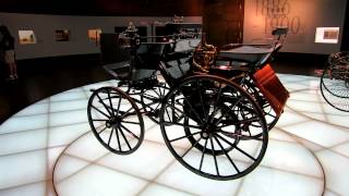 1886 Daimler Motorized Carriage at MercedesBenz Museum Stuttgart Germany 20120331 [upl. by Mell636]