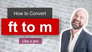 ✅ Convert Foot to Meter ft to m  Formula Example Convertion Factor [upl. by Cralg]