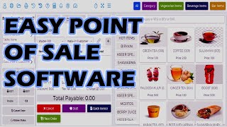 Restaurant POS  Point of Sale  Cafeteria POS  Cafe POS  Easy Point of Sale Software  Easy POS [upl. by Benjamin]