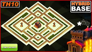 NEW BEST Town Hall 10 TH10 base 2023 With Defense Replay  Clash of Clans [upl. by Calv]