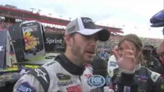 2010 auto club 500 Jimmie Johnson VS Kevin Harvick [upl. by Genni]