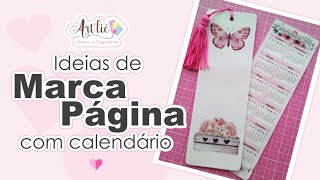 MARCA PÁGINA com CALENDÁRIO [upl. by Suivatnad]