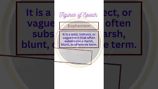 Figures of Speech  Euphemism englishteacher englishgrammar englishlearning [upl. by Heyman554]