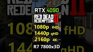 Red Dead Redemption 2  1080p vs 1440p vs 2160p 4K  RTX 4090 [upl. by Hpesojnhoj108]