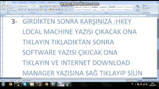 İnternet Download Manager Tam Silme Yöntemi [upl. by Zelle]