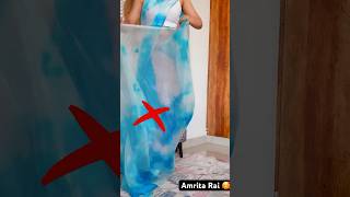 Lower Pleats for tissue Saree  Tricks for Perfect Pleats  draping youtubeshorts viral trending [upl. by Bryna]