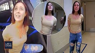 Bodycam Exotic Dancer Tries to Seduce Cop Throws ‘Drunk’ Tantrum and Pees Herself in Squad Car [upl. by Esinereb596]