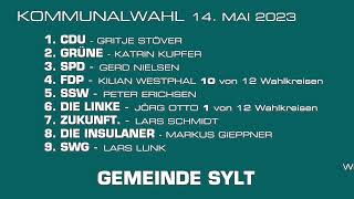 DIE SYLTWOCHE  02042023  KW 14 [upl. by Yslek]