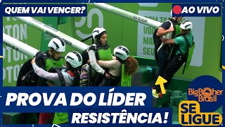 BBB 24  Prova do Líder de RESISTÊNCIA AO VIVO Quem vai vencer Davi e Matteus Como estão na prova [upl. by Kalina]