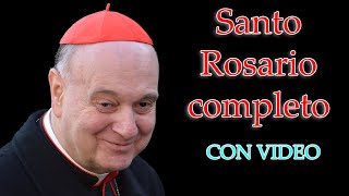 Mons Angelo Comastri – Santo Rosario Completo con video 📺 [upl. by Liek]