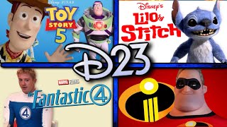 All D23 Announcements Full Breakdown Trailers amp First Looks [upl. by Amorita356]