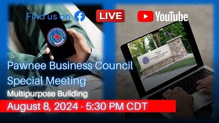 Pawnee Business Council Special Meeting [upl. by Baerman413]