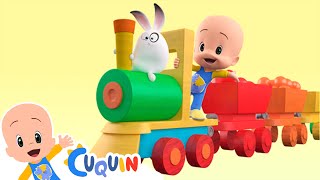 Learn with Cuquin and the Magic colorful train  Educational videos [upl. by Helve]