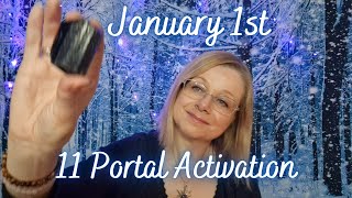 11 portal activation Removing old energy New years day 1st January Black tourmaline crystal healing [upl. by Weikert]