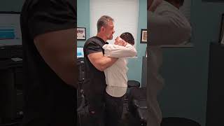 Chiropractic Adjustment  Standing Thoracic Lift chiro chiropracticadjustment getadjusted [upl. by Winny]