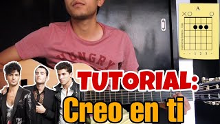 COMO TOCAR CREO EN TI DE REIK EN GUITARRA  TUTORIAL [upl. by Robby]