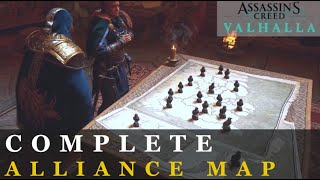 Complete Alliance Map What It Looks Like  80 Hours Playtime  Assassins Creed Valhalla [upl. by Toulon459]