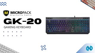 REVIEW Micropack GK20 Gaming Keyboard  คีย์บอร์ดเกมมิ่งในงบไม่เกิน 500 บาท ใช้งานง่ายสบายมือ [upl. by Alle]