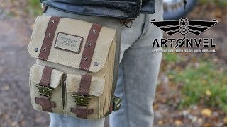 Test de la sacoche jambière Artonvel Military  le style sans oublier la fonction [upl. by Twedy]