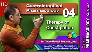 GIT Pharmacology Ar  04  Therapy of constipation [upl. by Fen]