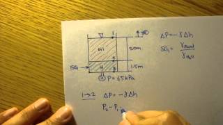 Static Pressure Example 1 Fluid Mechanics 9 [upl. by Christoffer]