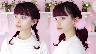 2 Ways to Wear Dutch Braid Pigtails with Extensions [upl. by Ikuy572]