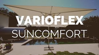 ☼ Sonnenschirm Suncomfort Varioflex Produktvideo  GartenundFreizeit [upl. by Langille]