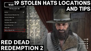 19 Stolen Hats Locations And Tips Red Dead Redemption 2 [upl. by Etteroma180]