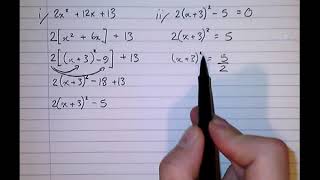 Quadratics Solving Equations By Completing The Square [upl. by Ominorej]