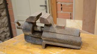 Restauro morsa da banco  Bench vise restoration [upl. by Korella31]