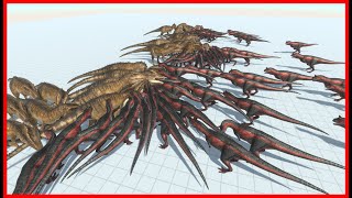 25x CARCHARO VS 80x CARNOTAURUS  ANIMAL REVOLT BATTLE SIMULATOR [upl. by Irama]