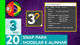 20  3ds Max ANEXO SNAP para MODELAR e ALINHAR [upl. by Miett]