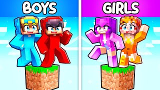 One BOYS Block vs One GIRLS Block in Minecraft [upl. by Anegal245]