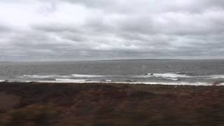 Timelapse aboard LIRR 8710 approaching Montauk station [upl. by Rudolph]