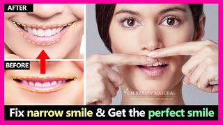 2 steps How to fix narrow smile and make smile wider  Get the perfect smile  smile exercises [upl. by Hussey]