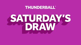 The National Lottery Thunderball draw results from Saturday 13 July 2024 [upl. by Narag]