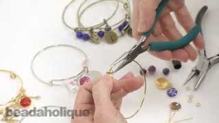 How to Embellish an Expandable Charm Bangle Bracelet [upl. by Nicki899]