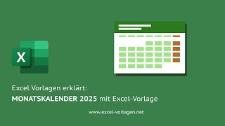 Kostenloser Monatskalender 2025 – Excel amp PDF zum Herunterladen 📆 [upl. by Ronnica985]