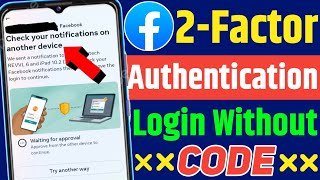 Check Your Notification Another Device Facebook  Facebook Login Code Problem 2024 [upl. by Eibrik]