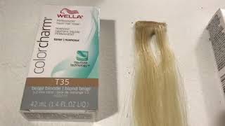 WELLA T35T27 T14T15 on 613 hair [upl. by Yanat529]