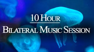 10 HR Dark Screen  Bilateral Music  Release Stress Anxiety PTSD  EMDR Brainspotting [upl. by Archibald]