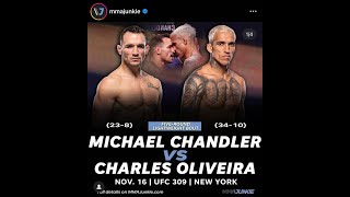 Charles Oliveira vs Michael Chandler 2 UFC309HighlightsBreakdownPrediction [upl. by Mike549]